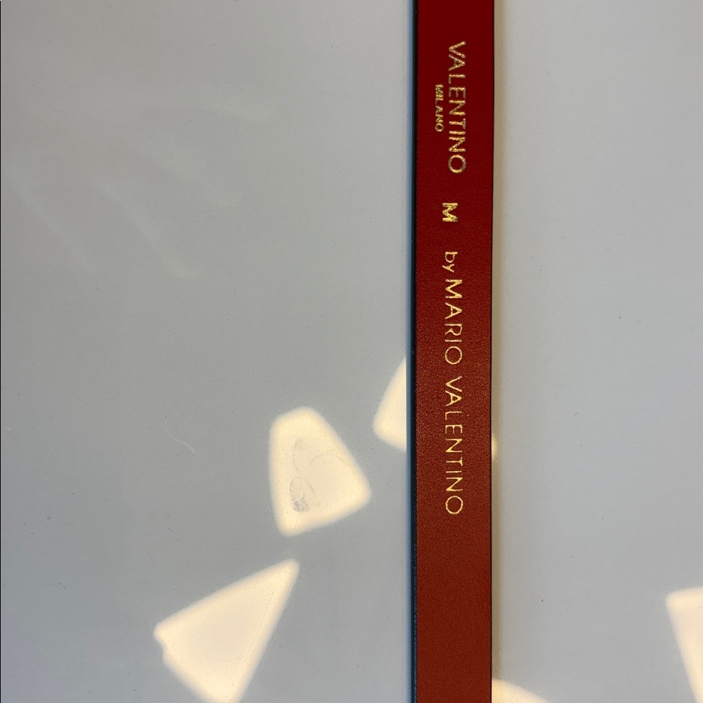 Mario Valentino Red Designer Belt - Picture 5 of 6